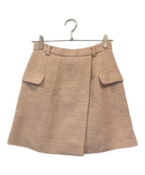 Apuweiser-riche（アプワイザーリッシェ）Apuweiser-riche (アプワイザーリッシェ) ツイードシングル釦ジャケット ピンク サイズ:SIZE 1の古着・服飾アイテム