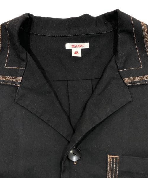 masu（エムエーエスユー）MASU (エムエーエスユー) LUCIE SHIRTS ブラック サイズ:SIZE 48の古着・服飾アイテム
