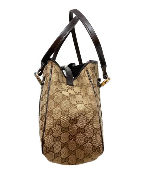 GUCCI（グッチ）GUCCI (グッチ) GGツインズトートバッグ ベージュの古着・服飾アイテム