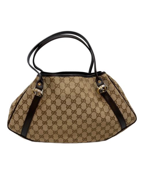 GUCCI（グッチ）GUCCI (グッチ) GGツインズトートバッグ ベージュの古着・服飾アイテム