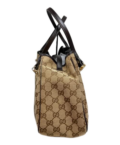 GUCCI（グッチ）GUCCI (グッチ) GGツインズトートバッグ ベージュの古着・服飾アイテム