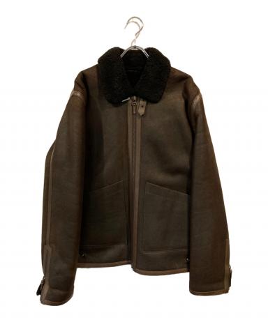 中古・古着通販】dunhill (ダンヒル) ムートンジャケット ブラウン