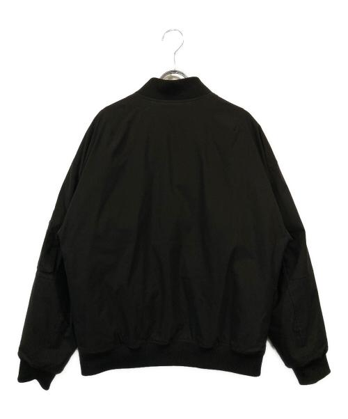 Calvin Klein Jeans（カルバンクラインジーンズ）Calvin Klein Jeans (カルバンクラインジーンズ) グラフィックボンバージャケット ブラック サイズ:SIZE Sの古着・服飾アイテム