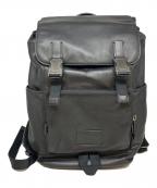 COACHコーチ）の古着「レザーバックパック」｜ブラック