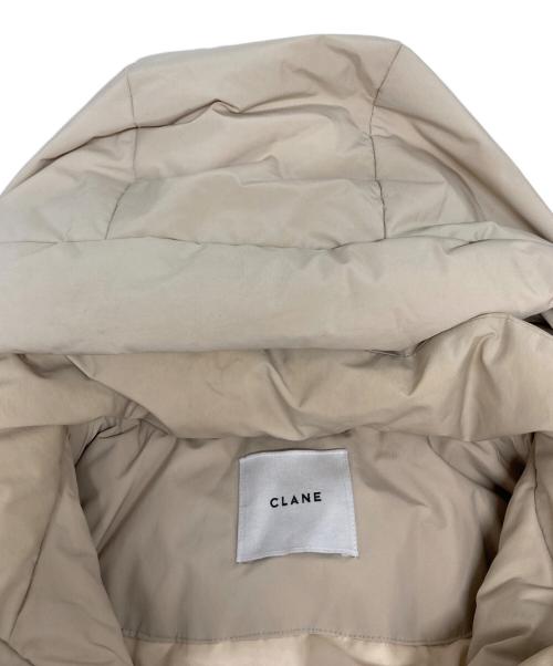 CLANE（クラネ）CLANE (クラネ) BALLOON HOODIE LONG DOWN COAT ベージュの古着・服飾アイテム