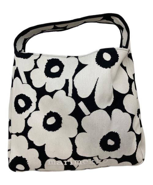 marimekko（マリメッコ）marimekko (マリメッコ) Knitted Bag Large Unikko ホワイトの古着・服飾アイテム
