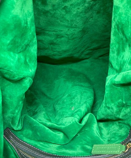 HINC NUNC（ヒンクヌンク）HINC NUNC (ヒンクヌンク) ONE HANDLE SHOULDER LEATHER TOTE BAG グリーンの古着・服飾アイテム