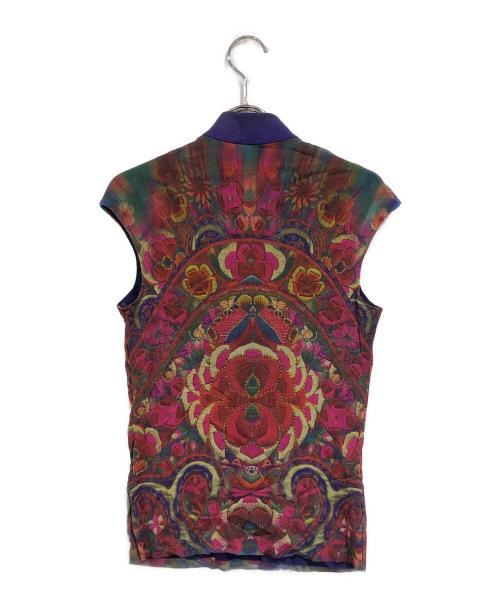 VIVIENNE TAM（ヴィヴィアンタム）VIVIENNE TAM (ヴィヴィアンタム) ノースリーブ総柄カットソー レッド サイズ:SIZE 1の古着・服飾アイテム