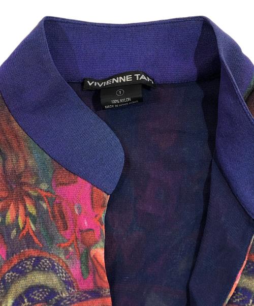 VIVIENNE TAM（ヴィヴィアンタム）VIVIENNE TAM (ヴィヴィアンタム) ノースリーブ総柄カットソー レッド サイズ:SIZE 1の古着・服飾アイテム