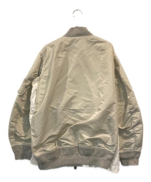 sacai（サカイ）sacai (サカイ) ナイロンツイルブルゾンMA-1 グレー サイズ:SIZE Sの古着・服飾アイテム