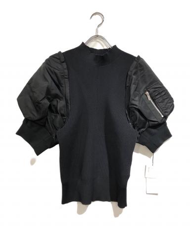 中古・古着通販】sacai (サカイ) ブラック パネル プルオーバー