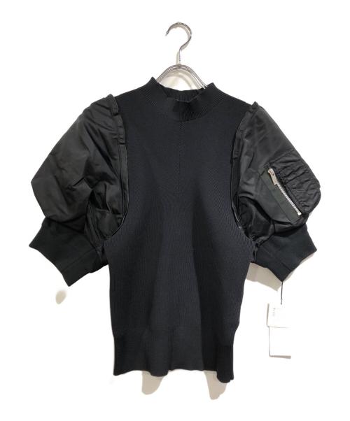 sacai（サカイ）sacai (サカイ) ブラック パネル プルオーバー ブラック サイズ:1 未使用品の古着・服飾アイテム