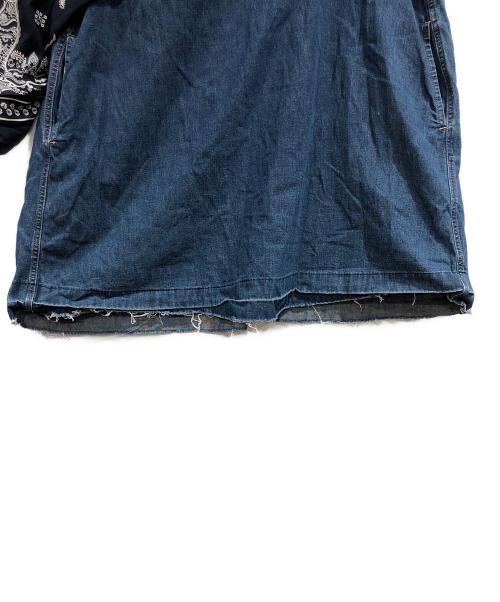 sacai（サカイ）sacai (サカイ) ドッキングデニムカットソーワンピース インディゴ サイズ:3の古着・服飾アイテム