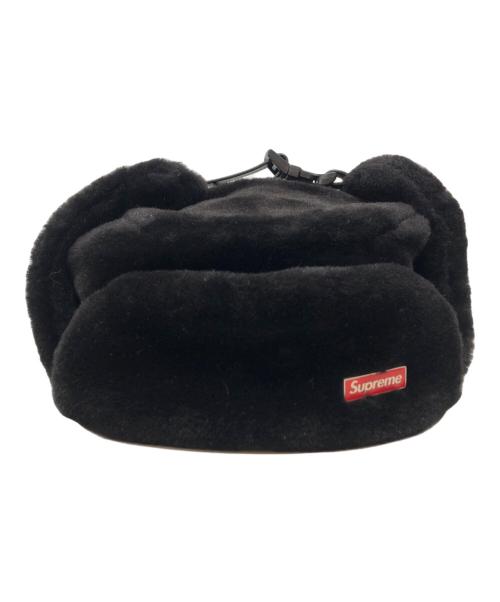 SUPREME（シュプリーム）Supreme (シュプリーム) ファー ウシャンカ フライト キャップ ブラックの古着・服飾アイテム
