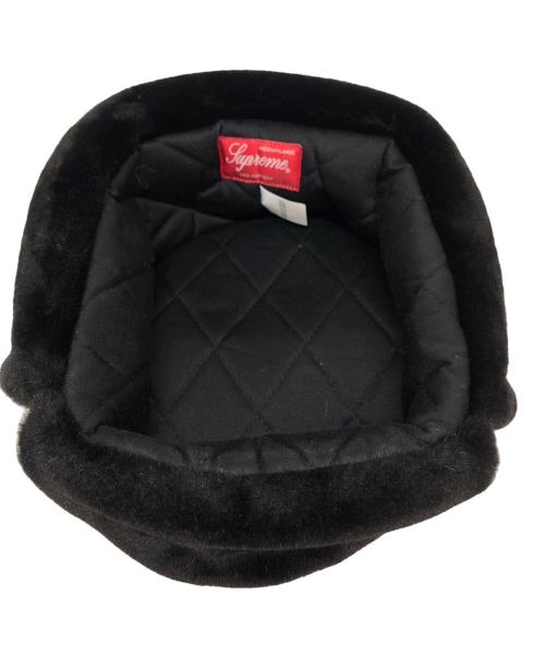 SUPREME（シュプリーム）Supreme (シュプリーム) ファー ウシャンカ フライト キャップ ブラックの古着・服飾アイテム