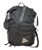 and wanderアンドワンダー）の古着「コーデュラナイロン防水バックパック」｜ブラック
