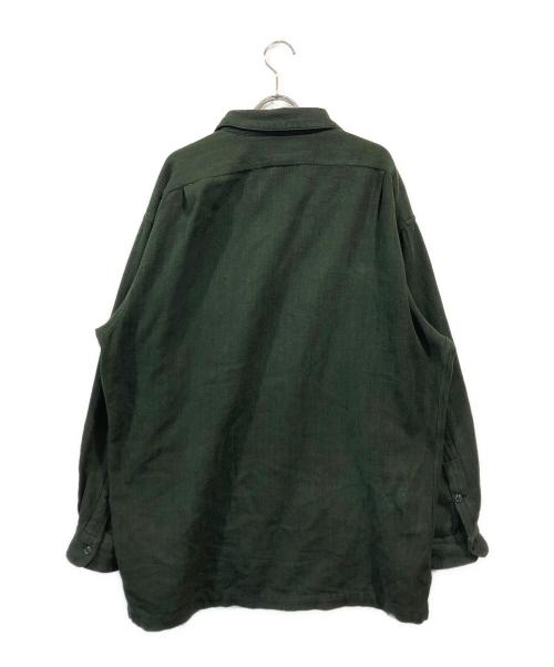 RRL（ダブルアールエル）RRL (ダブルアールエル) オープンカラーシャツ グリーン サイズ:SIZE Mの古着・服飾アイテム