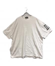 NIKE×BLACK COMME des GARCONS（ナイキ×ブラックコムデギャルソン）の古着「プリントTシャツ」｜ホワイト