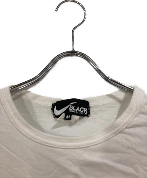 NIKE（ナイキ）NIKE (ナイキ) BLACK COMME des GARCONS (ブラックコムデギャルソン) プリントTシャツ ホワイト サイズ:SIZE Mの古着・服飾アイテム