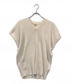 HERMESエルメス）の古着「シルクブレンドニットベスト」｜ホワイト