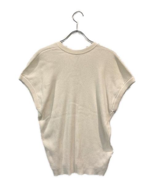 HERMES（エルメス）HERMES (エルメス) シルクブレンドニットベスト ホワイト サイズ:SIZE 36の古着・服飾アイテム