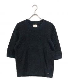 CHANEL（シャネル）の古着「ジャガードカットソー」｜ブラック