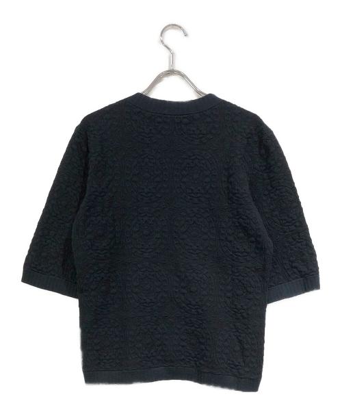 CHANEL（シャネル）CHANEL (シャネル) ジャガードカットソー ブラック サイズ:SIZE 38の古着・服飾アイテム
