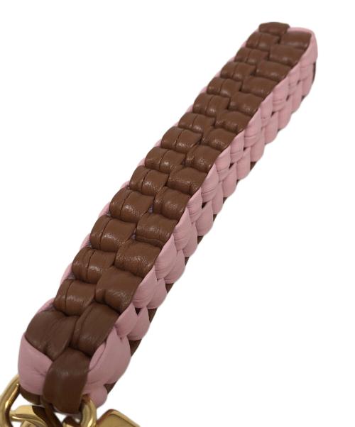 MIU MIU（ミュウミュウ）MIU MIU (ミュウミュウ) ブレイドコードキーホルダー ピンクの古着・服飾アイテム