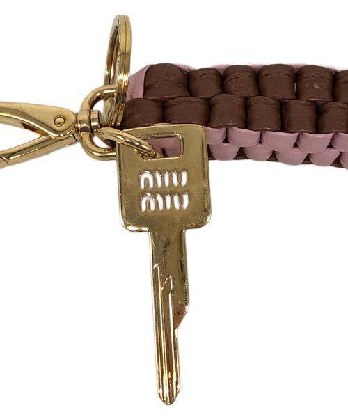 MIU MIU（ミュウミュウ）MIU MIU (ミュウミュウ) ブレイドコードキーホルダー ピンクの古着・服飾アイテム