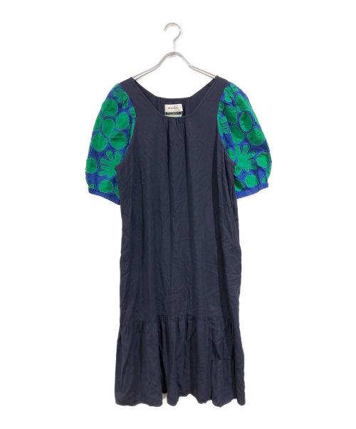 MUVEIL（ミュベール）MUVEIL (ミュベール) ワンピース ネイビー サイズ:SIZE 38の古着・服飾アイテム
