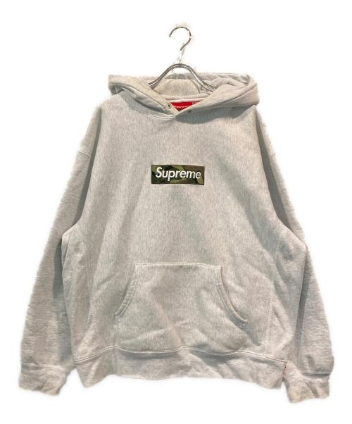 SUPREME（シュプリーム）Supreme (シュプリーム) Box Logo Hooded Sweatshirt グレー サイズ:SIZE Mの古着・服飾アイテム