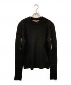 JOHN LAWRENCE SULLIVANジョン ローレンス サリバン）の古着「ショルダーパッドニットセーター」｜ブラック