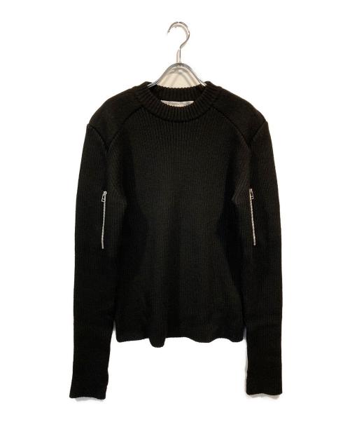 JOHN LAWRENCE SULLIVAN（ジョン ローレンス サリバン）JOHN LAWRENCE SULLIVAN (ジョン ローレンス サリバン) ショルダーパッドニットセーター ブラック サイズ:Lの古着・服飾アイテム