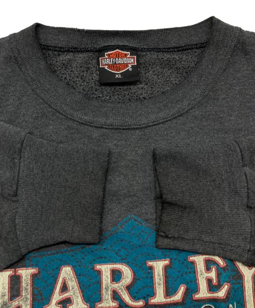 HARLEY-DAVIDSON（ハーレーダビッドソン）HARLEY-DAVIDSON (ハーレーダビッドソン) 90sローズプリントスウェット グレー サイズ:XLの古着・服飾アイテム
