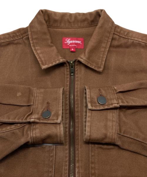 SUPREME（シュプリーム）Supreme (シュプリーム) ヴァンパイアデニムジップアップジャケット ブラウン サイズ:Sの古着・服飾アイテム
