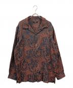 glambグラム）の古着「オープンカラーペイズリーシャツ」｜グリーン