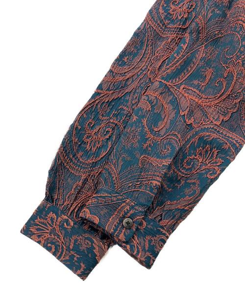 glamb（グラム）GLAMB (グラム) オープンカラーペイズリーシャツ グリーン サイズ:SIZE Sの古着・服飾アイテム