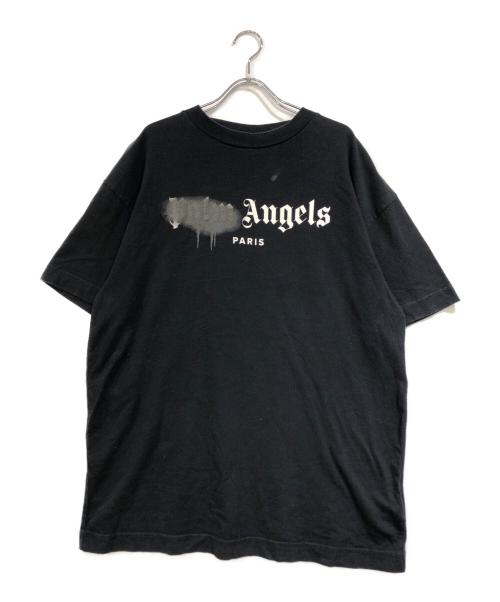 Palm Angels（パーム エンジェルス）Palm Angels (パーム エンジェルス) ロゴプリントTシャツ ブラック サイズ:XLの古着・服飾アイテム