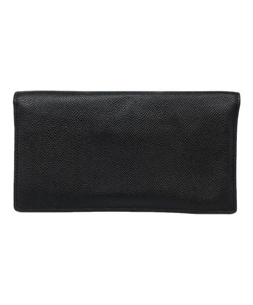 Maison Margiela（メゾンマルジェラ）Maison Margiela (メゾンマルジェラ) 4ステッチ グレインレザー 長財布 ブラックの古着・服飾アイテム