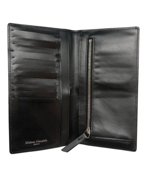 Maison Margiela（メゾンマルジェラ）Maison Margiela (メゾンマルジェラ) 4ステッチ グレインレザー 長財布 ブラックの古着・服飾アイテム