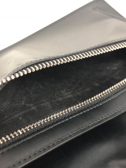 Maison Margiela（メゾンマルジェラ）Maison Margiela (メゾンマルジェラ) 4ステッチ グレインレザー 長財布 ブラックの古着・服飾アイテム