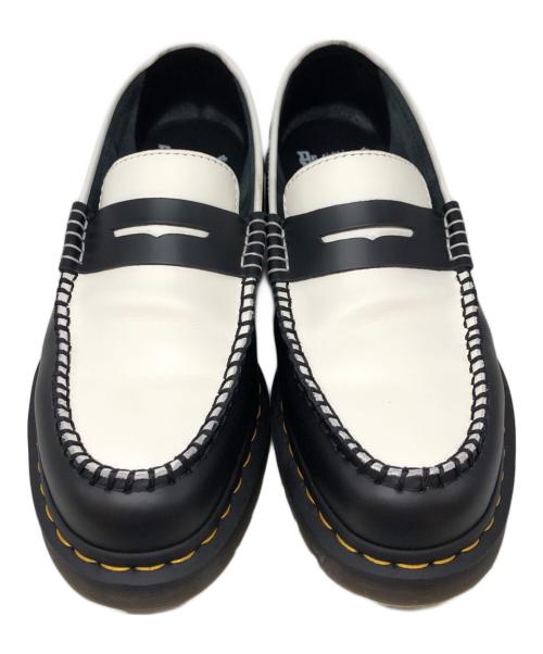 Dr.Martens（ドクターマーチン）Dr.Martens (ドクターマーチン) PENTON ローファー ホワイト×ブラック サイズ:SIZE UK8の古着・服飾アイテム