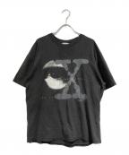 USEDユーズド）の古着「オールドプリントTシャツ」｜ブラック