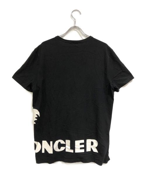 MONCLER（モンクレール）MONCLER (モンクレール) ロゴプリントTシャツ ブラック サイズ:SIZE Mの古着・服飾アイテム
