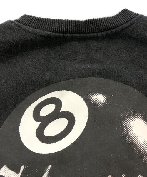 stussy（ステューシー）stussy (ステューシー) 8ボールプリントスウェット ブラック サイズ:SIZE Mの古着・服飾アイテム