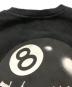 中古・古着 stussy (ステューシー) 8ボールプリントスウェット ブラック サイズ:SIZE M：10000円