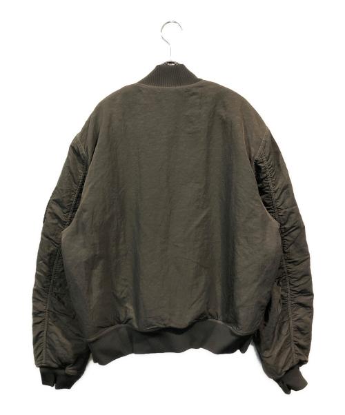 stussy（ステューシー）stussy (ステューシー) Dyed Nylon Bomber Jacket カーキ サイズ:Lの古着・服飾アイテム
