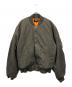 stussy（ステューシー）の古着「Dyed Nylon Bomber Jacket」｜カーキ