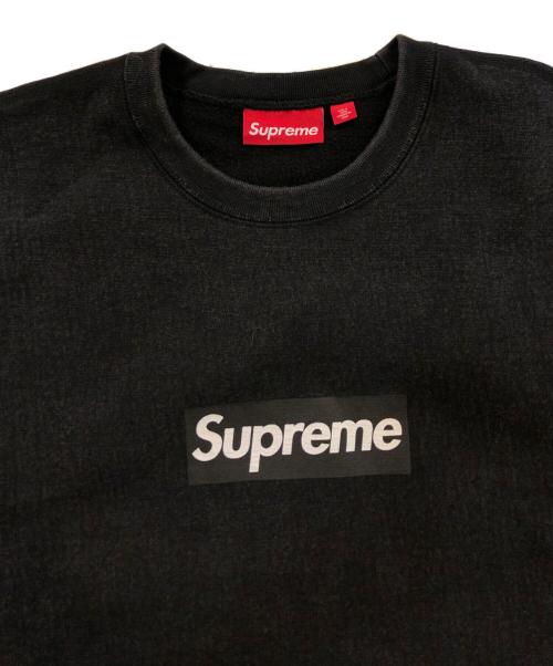SUPREME（シュプリーム）Supreme (シュプリーム) Washed Box Logo Crewneck Sweatshirt ブラック サイズ:SIZE Lの古着・服飾アイテム