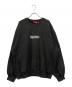 Supreme（シュプリーム）の古着「Washed Box Logo Crewneck Sweatshirt」｜ブラック